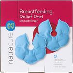 NatraCure Reusable Breast Ice Packs & Breastfeeding Gel Cooling Pads - Nipple Ice Packs for Breastfeeding, Breastfeeding Discomfort, Soreness, Nipple Pain, Mastitis, Engorgement Relief - 2 PK