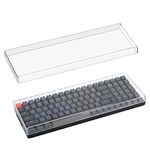 Geekria 90%-96% Keyboard Dust Cover, Clear Acrylic Keypads Cover for 100 Keys Computer Mechanical Keyboard, Compatible with Keychron K4, RK Royal KLUDGE RK100