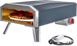 KHUSHI UDYOG Outdoor Gas Pizza Oven 16 Inch | Portable Stone Baked Pizza Maker for Backyard Camping Outdoor Cooking