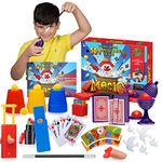 Learn & Climb Starter Magic Tricks Set For Kids, 12 Exciting Magician Items, Instruction Dvd, Magic Kit Gift Set, Multicolor