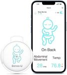 Sense-U Smart Baby Monitor(FSA/HSA Approved) - Tracks Abdominal Movement, Rollover, Temperature, with Real-time Alerts on Smartphone(Green)