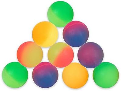Schramm® 10 Pezzi di Palle di Gomma Frost 27mm Palla Gonfiabile in Gomma Jump Ball con Lotteria Festa di Compleanno dei Bambini Palla di Gomma Jump Ball Jump Ball Bouncy 10 Pack