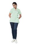 UNIFORM CRAFT Cotton Twill Nurse Uniforms - Ideal for Medical Uniforms for Women | Nurse Uniform for Women | NT09 Mint Green (M)