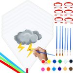 6 Pcs DIY Kites for Kids Children and Audlts,Kite Making Kit with Pens and Kite String,Easy to Fly Kite Set for Boys Girls to Paint Their Own Activities for Birthday Party Favors