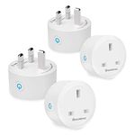 Smart Plug eLinkSmart 16A WiFi Outlet Compatible with Alexa, Google Home Wireless Socket Remote Control Timer Plug Switch, No Hub Required 4 Pack