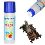Lifestylemall Puzzle Glue Jigsaw Puzzle Saver Glue for 500 1000 2000 Pieces - Perfect for Art Craft - Puzzle Conserver with Sponge Head Quick Drying Craft Puzzle Glue Sheets Puzzle Accessories 120ML