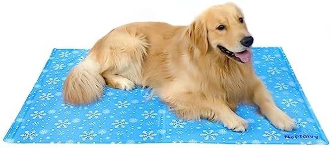 Nepfaivy Kühlmatte Hund und Katze Groß - Kühldecke Hund Selbstkühlend mit Ungiftiges Gel, Hundekühlmatte Katzen Kaltgelpad für große Haustiere oder Mensch, 120x80cm