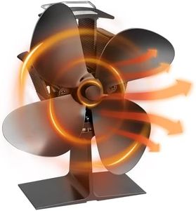 Ventilateur Poele Bois 60℃/140℉Démarrage Opération Silencieuse, 4 Lames ventilateur cheminee est Alimenté par la Chaleur, Ecofan pour Poêle à Bois, Cheminée