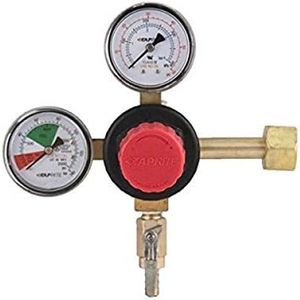 Taprite T742HP Primary Double Gauge CO2 Regulator, Brass