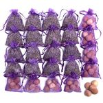 Lavande Sur Terre Pack of 24 Lavender Cedar Sachets Bag (16 Lavender Sachets, 8 Cedar Sachets) for Closet, Drawer, Dresser, Wardrobe and More, LV-D-LC-1