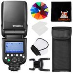 GODOX TT685II-S On-Camera TTL Flash for Sony Cameras, 1/8000s High Speed Sync, Quick-Release Lock, TCM Instant Conversion, GN60 Manual Speedlite, 0.1-2.6s Recycle Time, Godox X System