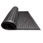 EDS Commercial Rubber Floor Mat Heavy Duty Extra Large Outdoor Rubber Entrance Door Mat Anti Fatigue Non Slip Mats with Drainage Hole for Industrial Kitchen Restaurant Garage (PACK OF 1, 150 x 90 CM)