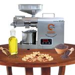 Gorek Technologies Oil Maker Machine with Temperature Controller | GT-OT Extract 12-15 Litres Fresh Oil/Day | Cold Press Oil Extractor for Groundnut, Coconut, Sesame & More | for Home Use - 600W