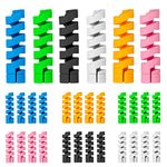 SAVITA 30pcs Charger Cable Saver Protectors, Silicone Cord Saver Cable Wire Protector Flexible Spiral Cable Protector Sleeve for Phones Laptops Data Cables (6 Assorted Colors)