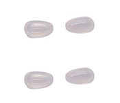 NicelyFit Clear Nose Pads for Oakley Eyeglass Frames Keel Tincan Tinfoil Tailpin Caveat Feedback Holbrook Metal Tailback etc (2 Pairs), 12mm x 7mm