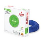 Polycab Eco-Friendly Greenwire PVC Insulated Copper Cable for Domestic & Industrial Connections Electric Wire (BLUE, 90m, 1sqmm)