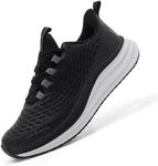 Women's Orthopedic Diabetic Wide Road Running Shoes: Comfort Plantar Fasciitis Diabetic Arch Support Hammer Toes Pain Relief Walking Shoes, Leisure Non Slip Athletic Sneakers Black Size 6.5