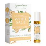 White Sage & Palo Santo Essential Oil Roll-On Blend by Aromafume | 10ml/0.33 fl oz | Aromatherapy Oil for Cleansing Negative Energy & Protection | Ethically sourced | Sage Oil for Smokeless Smudging