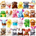 JOYIN 24 Pcs Mini Animal Plush Toys