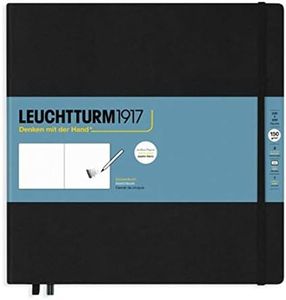 Leuchtturm1917 - Square Hardcover Sketchbook (Black) - 112 Pages of 150g/m² Paper