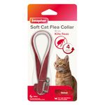 Beaphar, Soft Flea Collar for Cats, Kills Fleas For up to 4 Months, Veterinary Medicine, Adjustable With Safety Mechanism, For Cats From 12 Weeks of Age, 1 x Velvet Collar, Colours May Vary