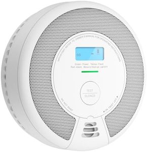 X-Sense 10-Year Battery Combination Smoke Carbon Monoxide Alarm Detector with Large LCD Display, Certified to UL 217 9th Edition, Standalone Model SC07, 1-Pack