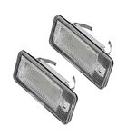 X AUTOHAUX 2pcs LED License Plate Light Car Number Lamp Replacement White Light