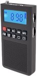 YOFITS YF35 Portable AM/FM Radio with MP3 Player, Rechargeable Speaker, TF Card Slot, AUX Input, and 700mAh Built-in Battery for Indoor/Outdoor Use(Black)