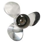 FLISH Propeller 11 1/8 x 13 OEM Stainless Steel Outboard Propeller fit Yamaha Engines 25-60HP, Ref No.663-45974-02-98, 13 Spline Tooth, RH