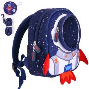 yisibo Rocket Toddler Backpack with Harness Leash Snack Nursery Bags for Kids Baby Boy Girl 1-3 Years Old