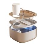 Petverse® Smart Motion Sensor Pet Water Fountain For Cats - Stainless Steel, 3.2L Capacity, Battery Operated, Hands-Free Operation, Three Modes Operation - Continuous Flow, Timer Based & Motion Sensor