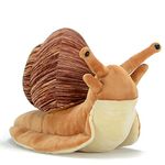 FRANKIEZHOU Realistic Snail Stuffed Animal-Brown 15.7",Snail Plush Toy, Snail Stuffed Animal,Soft Durable Cute,Toy for Boy,Girl Toys,Gifts for Kids,Room Decor,Hugging Toy