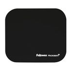 Fellowes Mouse Mat with Non-Slip Rubber Base - Mouse Pad with Antibacterial Protection - Suitable for Both Optical and Laser Mice - 199 x 232 x 2mm - Black