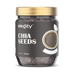 Elegity Premium Black Chia Seeds 250 gm | Nutrient-Rich Snack | Glowing Skin, Weight Loss & Immunity Boost | 100% Organic | Keto Friendly