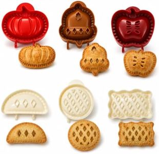 6PC Mini Hand Pie Press Set, Pastry Cutter and Sealer for Holiday Baking,BC