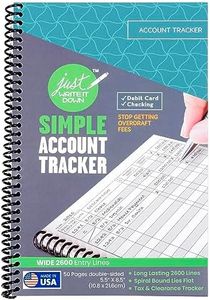 The Superior Register's Premium Check Book Register & Debit Card Ledger Notebook - Checking Account Register, Business Ledger, Cash Log & Expense Tracker - Standard Edition - 1 Pc, Teal