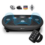 Rumblex Plus 4D Vibration Plate Exercise Machine - Triple Motor Oscillation, Linear, Pulsation + 3D/4D Motion Vibration Platform | Whole Body Viberation Machine