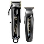 Wahl Professional Men | 5-Star Series Cordless Barber Combo | Includes 5-Star Black Magic Clip & 5-Star Black Detailer Li