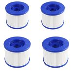 YanBan Swimming Pool Filter 4 Pack Replacement Hot Tube Water Health Spa 104mm PET+non-woven Fabric Compatible With Clever Spa