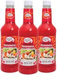 Master of Mixes Watermelon Daiquiri / Margarita Drink Mix, Ready To Use, 1 Liter Bottle (33.8 Fl Oz), Pack of 3