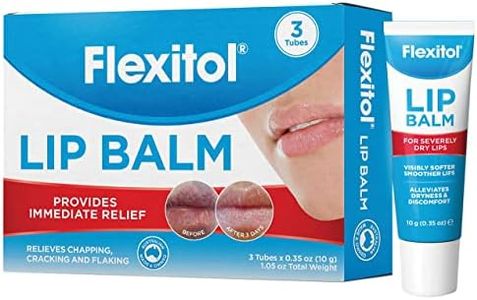 Flexitol Lip Balm, 0.35 Ounce Tube (3 Pack)