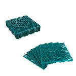 KCT 2 Pack - Green Garden Non Slip Interlocking Path Tiles - 10 Pieces Total Weatherproof Decking Boards