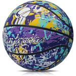 FANTECIA Basketball Size 5 for Youth, Official Basketball for Indoor, Outdoor, School, Street Basketball with Pump