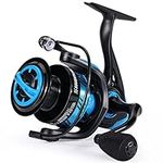 Sougayilang SL Spinning Reel 5.2:1 High Speed Metal Spool Powerful Spinning Fishing Reels Carp Fishing Pike Carbon Fiber Drag Max 25LB Fishing Reel-B20