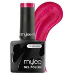 Mylee Gel Nail Polish 8ml [Kiss The Season ] - UV/LED Soak-Off Nail Art Manicure Pedicure for Professional, Salon & Home Use [Fine Glitter Range] - Long Lasting & Easy to Apply