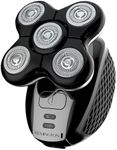 Remington Electric Head Shaver for Bald Men (5 Cutting Heads, Skin Close Results, 0.2mm), (Waterproof, Detail Trimmer, 50-Minute Runtime, Easy Clean Hair Pocket, Travel Pouch) Electric Razor - XR1501