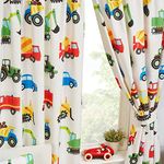 Price Right Home Trucks and Transport Bedroom Range Kids - Duvet Cover Set, Fitted Sheet Set & Curtains Available (54" Curtains)