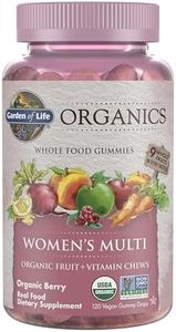 Garden of Life mykind Organics Women's Gummy Vitamins - Berry - Certified Organic, Non-GMO, Vegan, Kosher Complete Multi - Methyl B12, C & D3 - Gluten, Soy & Dairy Free, 120 Real Fruit Gummies