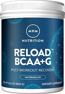 MRM Nutrition Reload BCAA+G Post-Workout Recovery | Watermelon Flavored | 9.6g Amino Acids | with CarnoSyn® | Muscle Recovery | Keto Friendly | 840g, 67 Servings