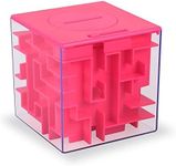 ThinkMax Money Maze Puzzle Box for Kids and Adults, Perfect Money Holder Maze Puzzle Gift Box (Pink)